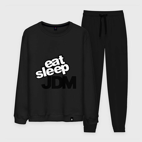 Мужской костюм Eat sleep jdm / Черный – фото 1