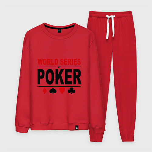 Мужской костюм World series of poker / Красный – фото 1