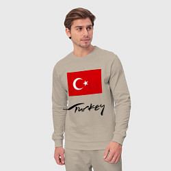 Костюм хлопковый мужской Turkey, цвет: миндальный — фото 2