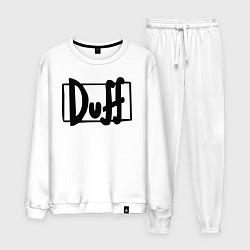 Костюм хлопковый мужской Duff, цвет: белый