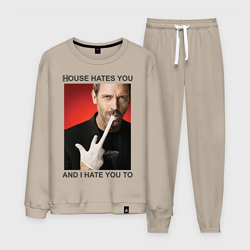 Мужской костюм House Hates You / Миндальный – фото 1