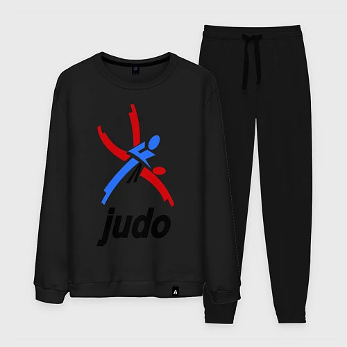 Мужской костюм Judo Emblem / Черный – фото 1