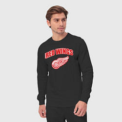 Костюм хлопковый мужской Detroit Red Wings, цвет: черный — фото 2