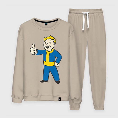 Мужской костюм Fallout Boy / Миндальный – фото 1