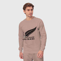 Костюм хлопковый мужской New Zeland: All blacks, цвет: пыльно-розовый — фото 2
