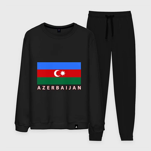 Мужской костюм Азербайджан / Черный – фото 1