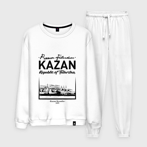 Мужской костюм Kazan: Republic of Tatarstan / Белый – фото 1