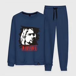 Костюм хлопковый мужской Nirvana: Kurt Cobain, цвет: тёмно-синий