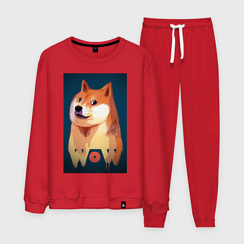 Мужской костюм Wow Doge / Красный – фото 1