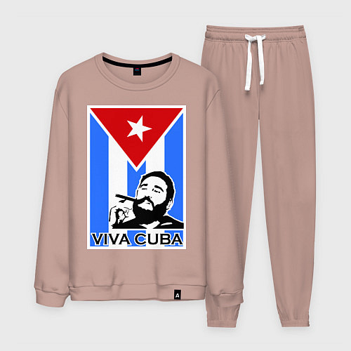 Мужской костюм Fidel: Viva, Cuba! / Пыльно-розовый – фото 1