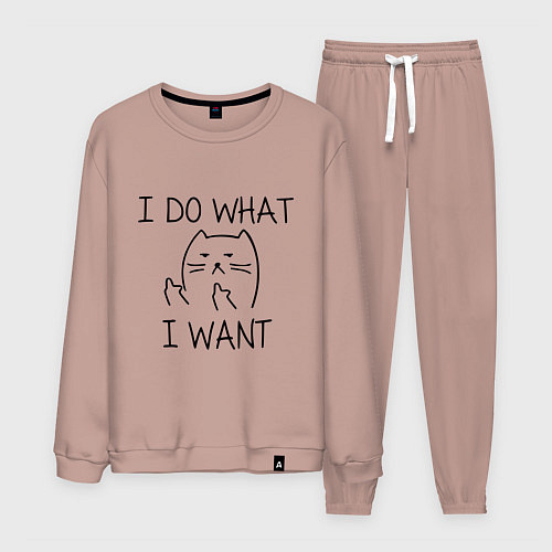 Мужской костюм I do what I want / Пыльно-розовый – фото 1