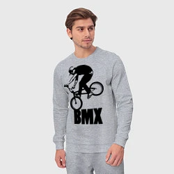 Костюм хлопковый мужской BMX 3, цвет: меланж — фото 2