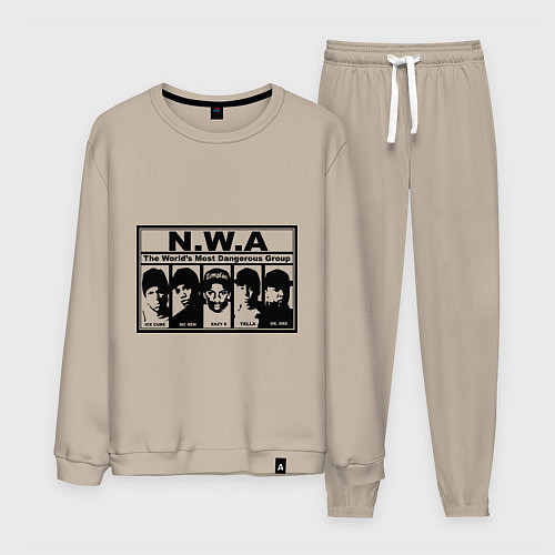 Мужской костюм NWA / Миндальный – фото 1