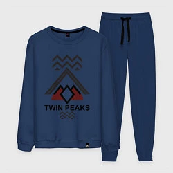 Костюм хлопковый мужской Twin Peaks House, цвет: тёмно-синий