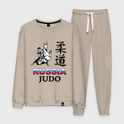 Мужской костюм Russia Judo / Миндальный – фото 1