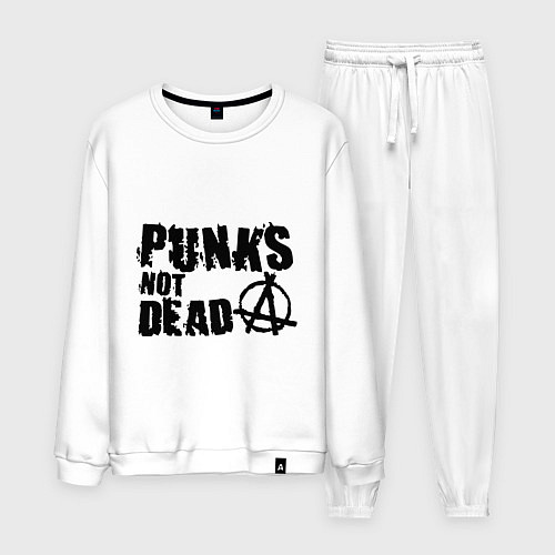Мужской костюм Punks not dead / Белый – фото 1