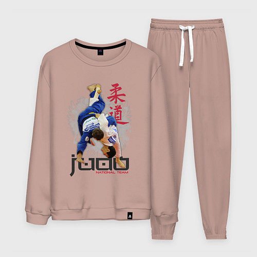 Мужской костюм Дзюдо: национальная команда / Пыльно-розовый – фото 1