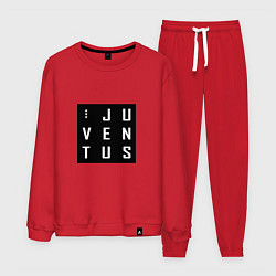 Костюм хлопковый мужской Juventus FC: Black Collection, цвет: красный