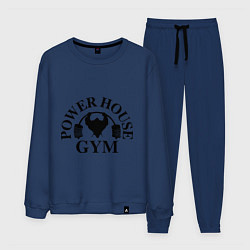 Костюм хлопковый мужской Power House Gym, цвет: тёмно-синий
