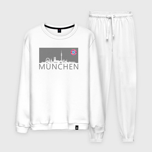 Мужской костюм Bayern Munchen - Munchen City grey 2022 / Белый – фото 1