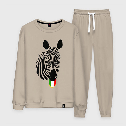 Мужской костюм Juventus Zebra / Миндальный – фото 1