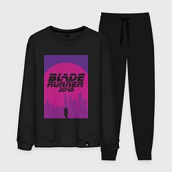 Костюм хлопковый мужской Blade Runner 2049: Purple, цвет: черный