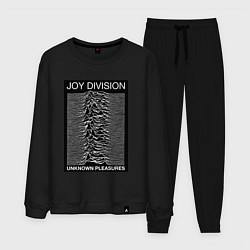 Костюм хлопковый мужской Joy Division: Unknown Pleasures, цвет: черный