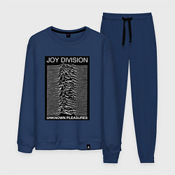 Костюм хлопковый мужской Joy Division: Unknown Pleasures, цвет: тёмно-синий
