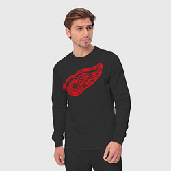 Костюм хлопковый мужской Detroit Red Wings: Pavel Datsyuk, цвет: черный — фото 2