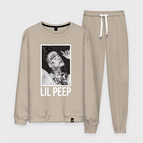 Мужской костюм Lil Peep: White Style / Миндальный – фото 1