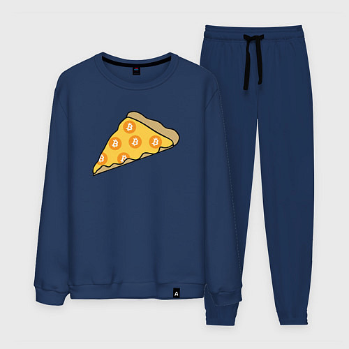 Мужской костюм Bitcoin Pizza / Тёмно-синий – фото 1