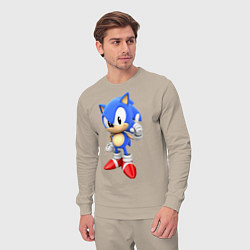Костюм хлопковый мужской Classic Sonic, цвет: миндальный — фото 2