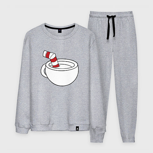 Мужской костюм Red Cuphead / Меланж – фото 1