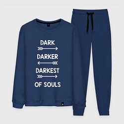 Костюм хлопковый мужской Darkest of Souls, цвет: тёмно-синий