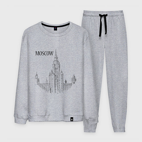 Мужской костюм Moscow MSU / Меланж – фото 1