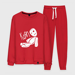 Костюм хлопковый мужской Korn Toy, цвет: красный