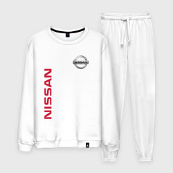 Костюм хлопковый мужской Nissan Style, цвет: белый