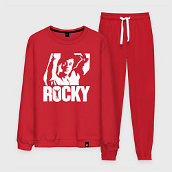 Костюм хлопковый мужской Rocky Balboa, цвет: красный