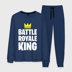 Костюм хлопковый мужской Battle Royale King, цвет: тёмно-синий
