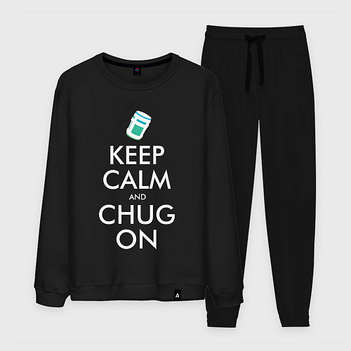 Мужской костюм Keep Calm & Chug on / Черный – фото 1