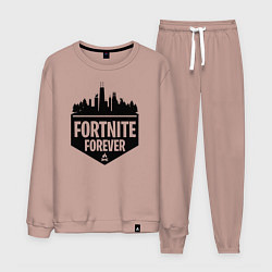 Костюм хлопковый мужской Fortnite Forever, цвет: пыльно-розовый