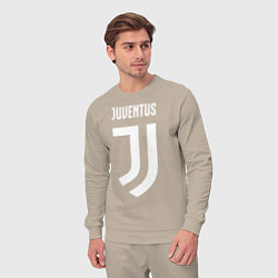 Костюм хлопковый мужской FC Juventus, цвет: миндальный — фото 2