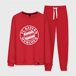 Костюм хлопковый мужской FC Bayern Munchen, цвет: красный