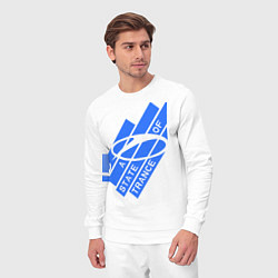 Костюм хлопковый мужской A state of trance, цвет: белый — фото 2