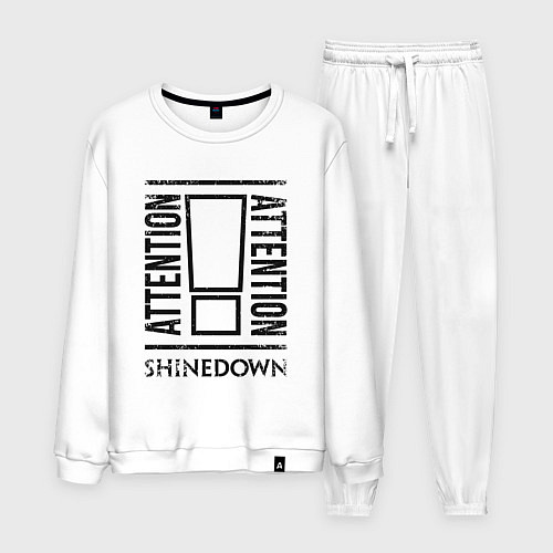 Мужской костюм Shinedown: Attention / Белый – фото 1