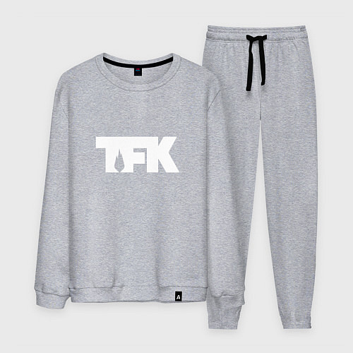 Мужской костюм TFK: White Logo / Меланж – фото 1