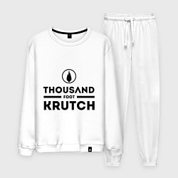 Костюм хлопковый мужской Thousand Foot Krutch, цвет: белый