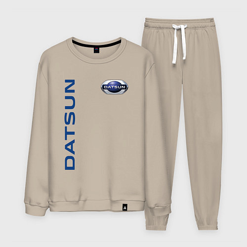 Мужской костюм Datsun логотип с эмблемой / Миндальный – фото 1