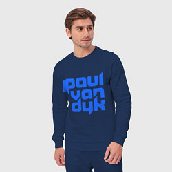 Костюм хлопковый мужской Paul van Dyk: Filled, цвет: тёмно-синий — фото 2