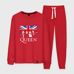 Костюм хлопковый мужской Queen UK, цвет: красный